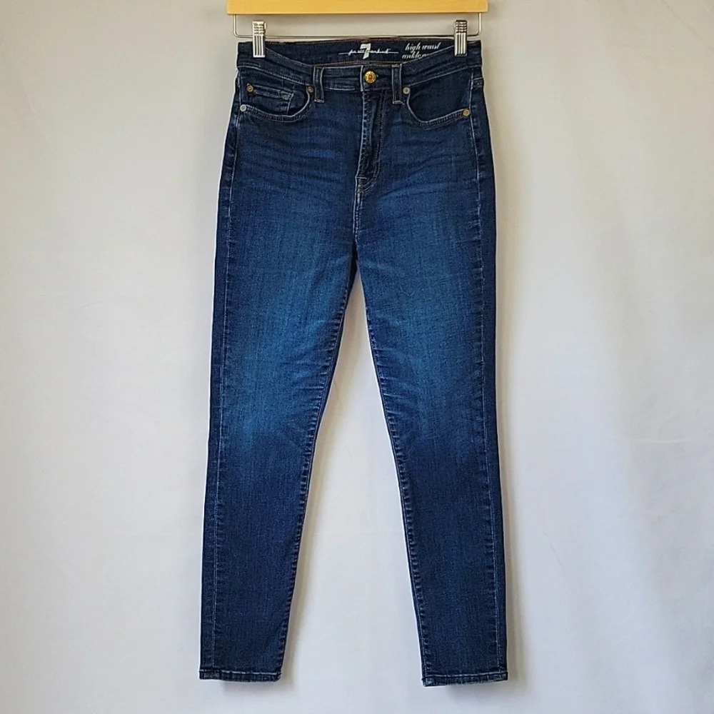 7 For All Mankind High Waist Ankle Gwenevere Jeans Size 27